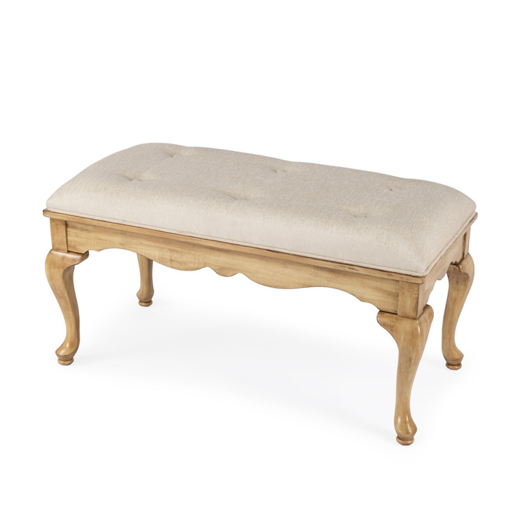 Butler Company Grace Wooden 38"W Bench, Beige 3013424 "Special"