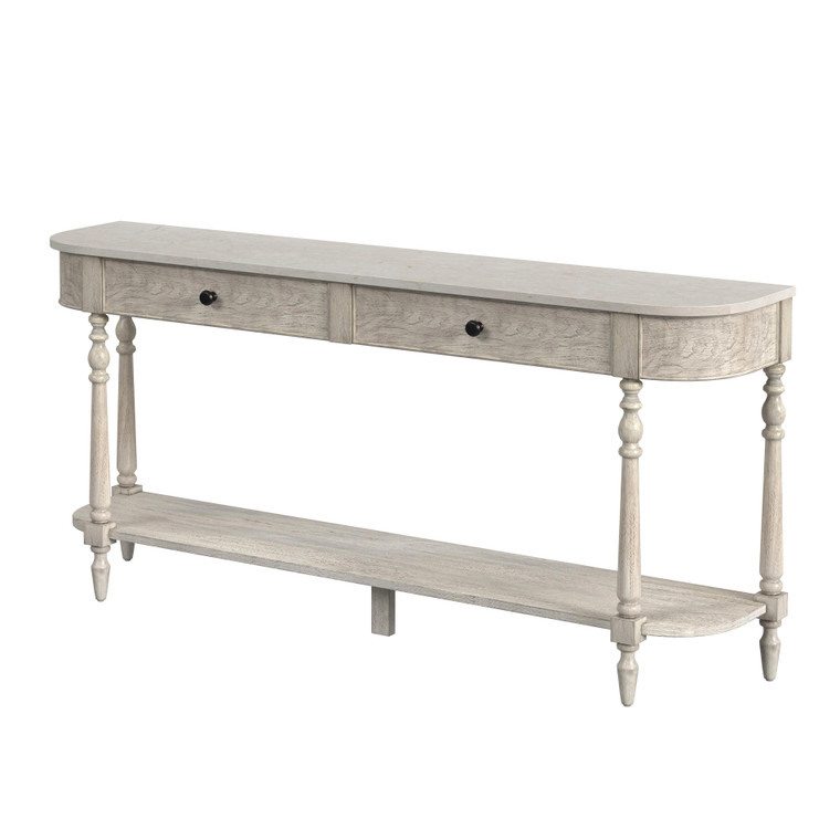 Butler Company Danielle 65" 2 Drawer Console Table, Gray 5691329 "Special"