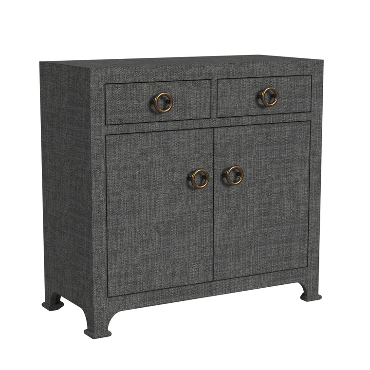 Butler Company Chatham 2-Drawer Raffia Cabinet, Charcoal 9151420 "Special"