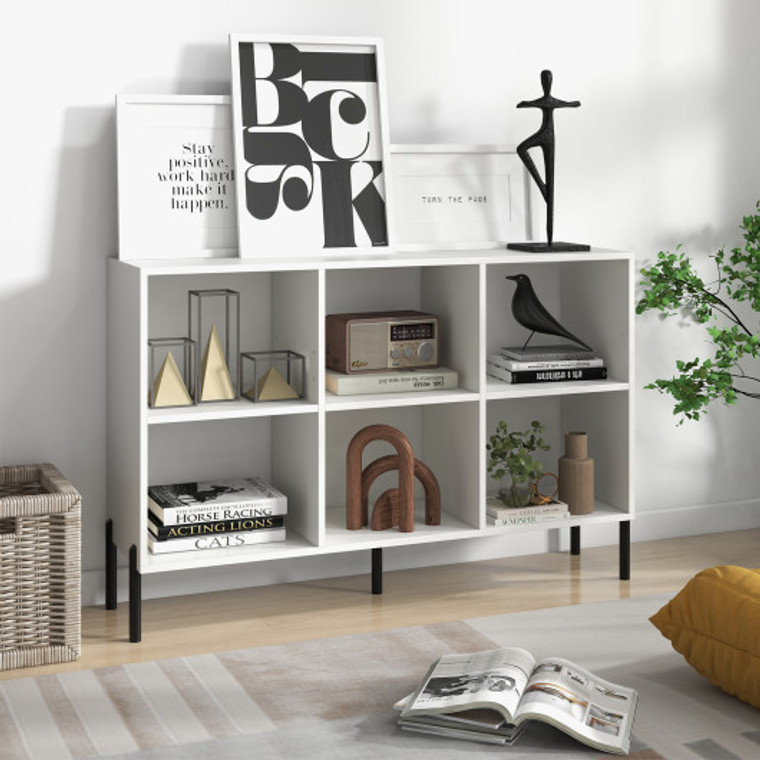 Open-Back Bookshelf With Drawer For Study-White CB10456WH