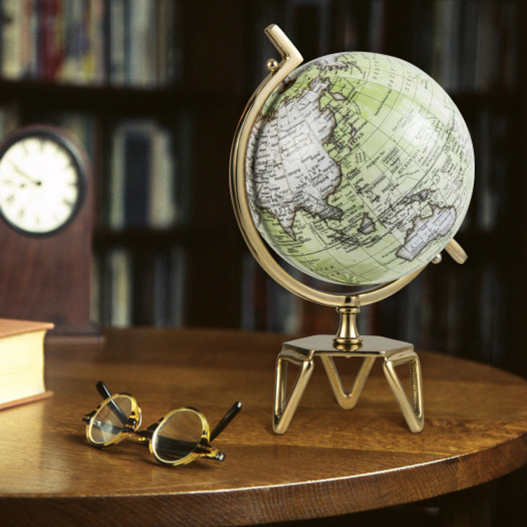 Educational Geographic 5/8/10 Inch World Globe With Triangle Metal Stand-10 Inches HZ10163-L