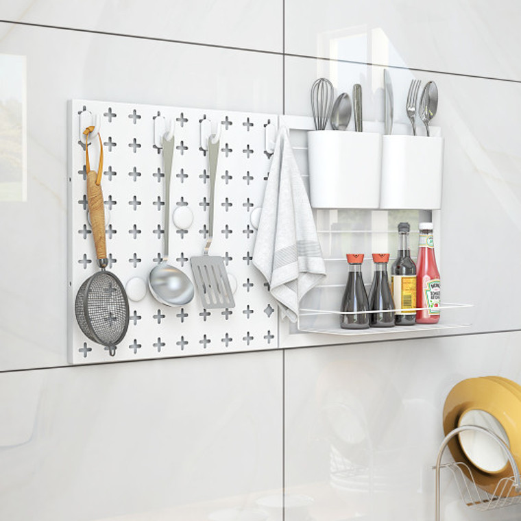 Pegboard Combination Kit Combination Wall Organizer With Magnets And Hooks JZ10181