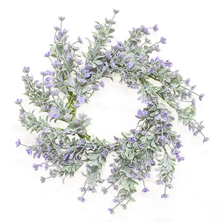 Dusk Lavender Buds Candle Ring 6.5" FSR230564D By CWI Gifts