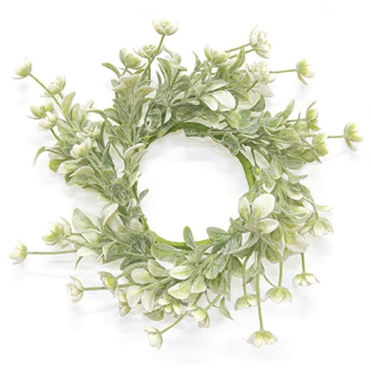 White Star Lavender Buds Candle Ring 2.5" FSR240255W By CWI Gifts