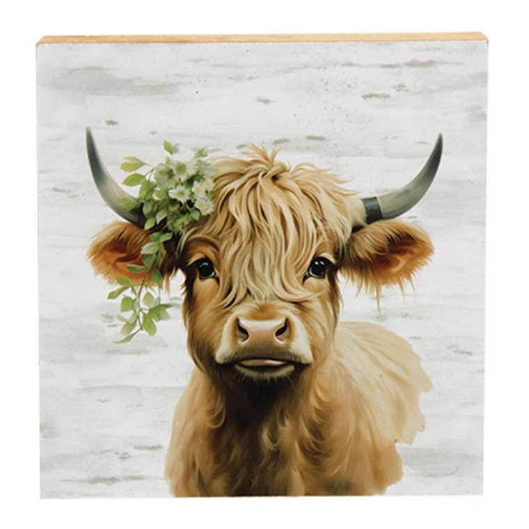 Pretty Highland Portrait Block G06618 By CWI Gifts