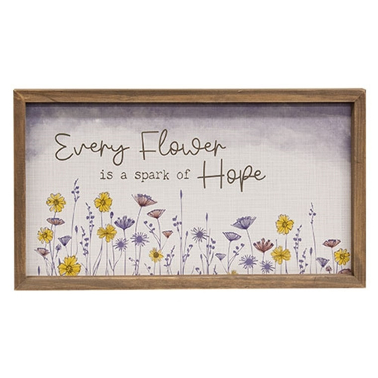 Every Flower Is A Spark Of Hope Frame G37780 By CWI Gifts