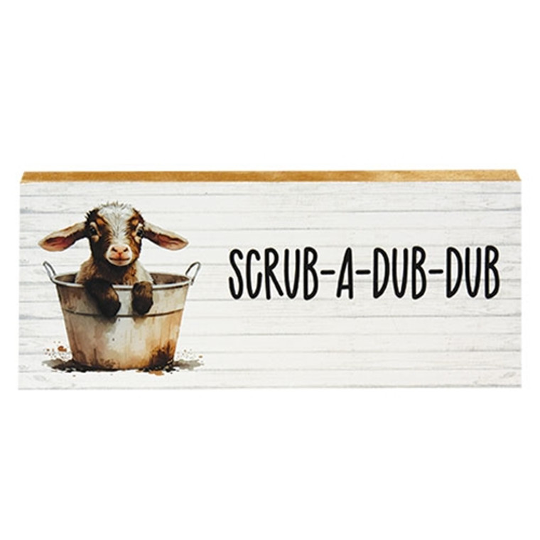 Scrub-A-Dub-Dub Baby Goat Block G41047 By CWI Gifts