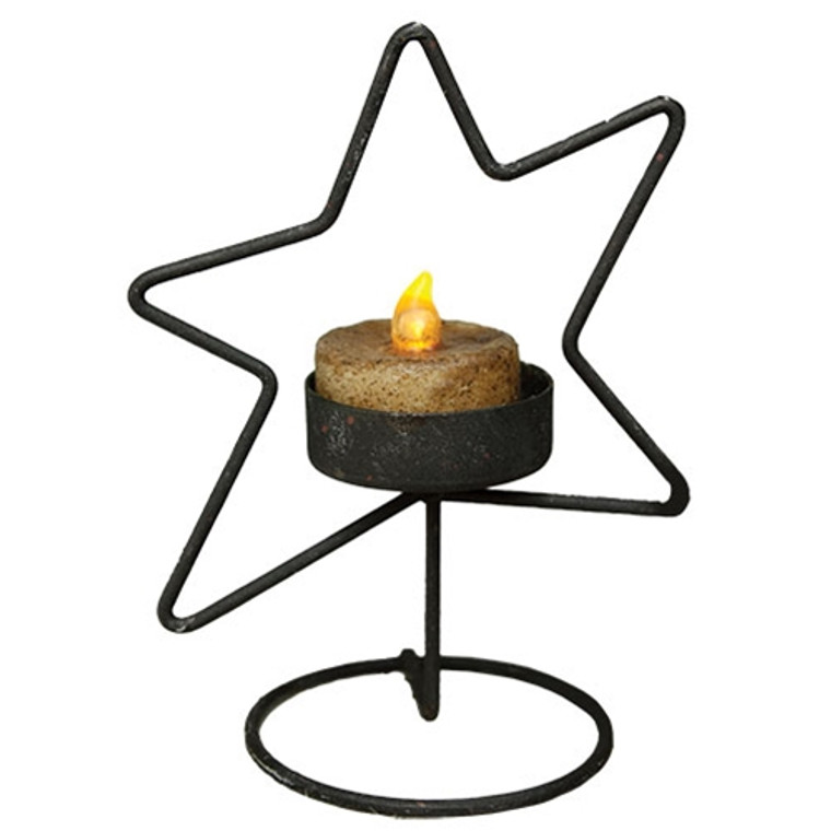 Whimsical Floating Star Tealight Holder G46225 By CWI Gifts