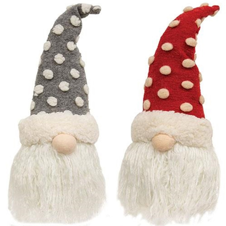 Polka Dot Gnome 2 Assorted (Pack Of 2) GADC4371 By CWI Gifts