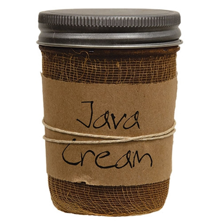 Java Cream Jar Candle 8Oz GBC4470 By CWI Gifts