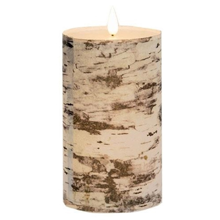 Birch Look Led Votive Candle - 2 X 4 In GLXS39304T By CWI Gifts