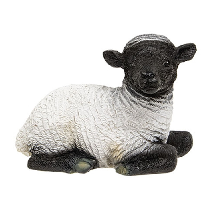 Right Laying Resin Sheep GP2151BA By CWI Gifts