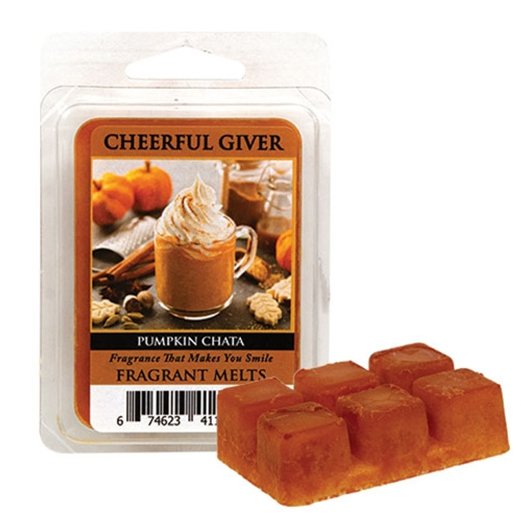 Pumpkin Chata Wax Melts (Pack Of 6) W41143 By CWI Gifts