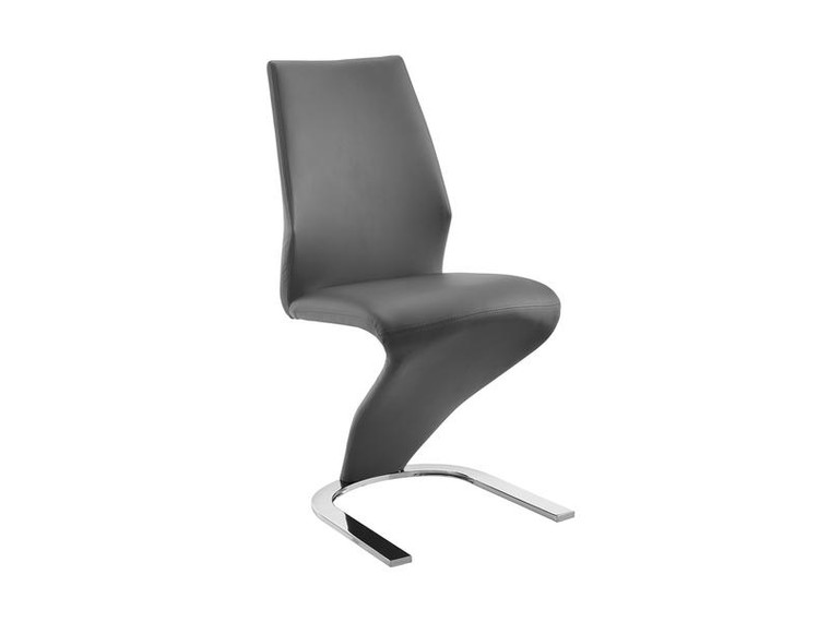 Casabianca Boulevard Dark Gray Eco-Leather Dining Chair CB-6606-G