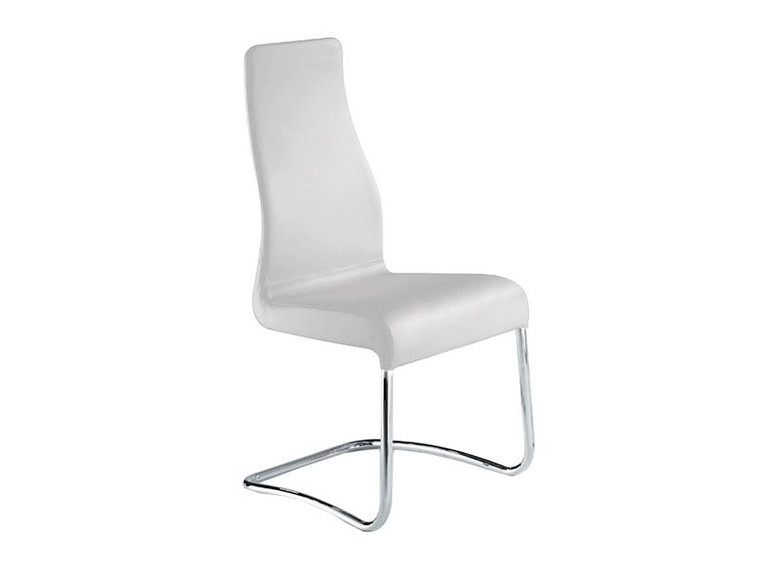 Casabianca Florence Italian White Leather Dining Chair TC-2004-WH