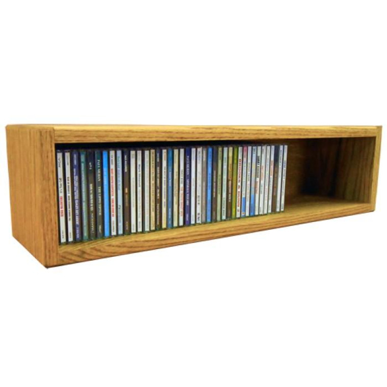 103-2 Wood Shed Solid Oak Desktop Or Shelf CD Cabinet