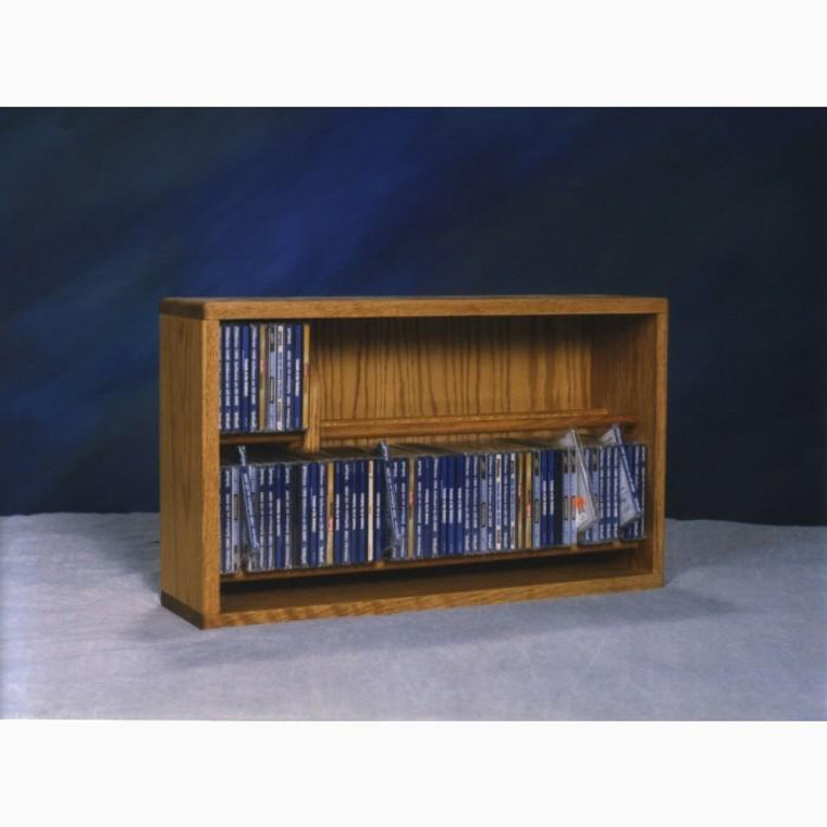 206-24 Wood Shed Solid Oak Dowel Cabinet For CD's
