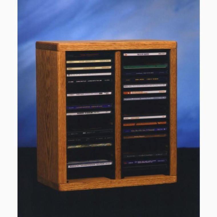 209-1 Wood Shed Solid Oak Tower For CD's
