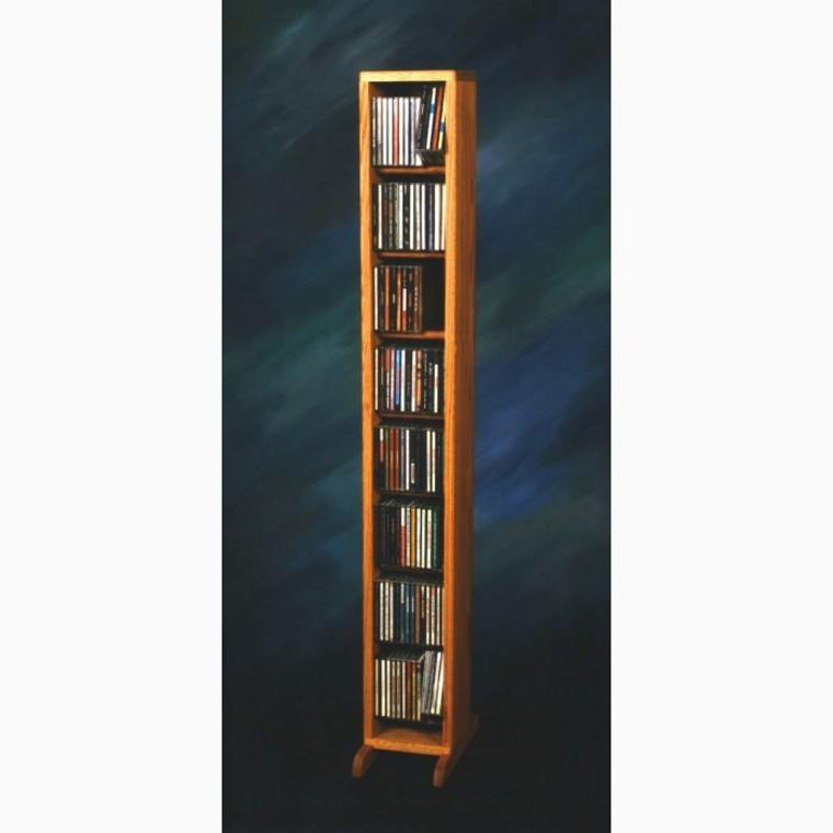 806 Wood Shed Solid Oak Dowel Cabinet For CD's