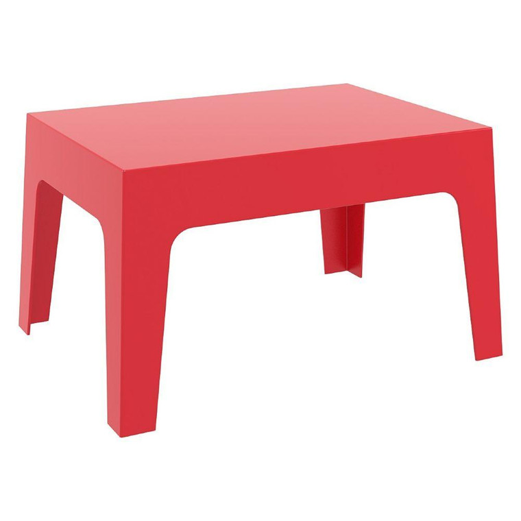 Compamia Box Resin Outdoor Center Table Red ISP064-RED