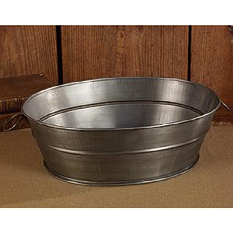 11.75X4X9.25" Large Tin Wash Tub (Pack Of 4) 82795