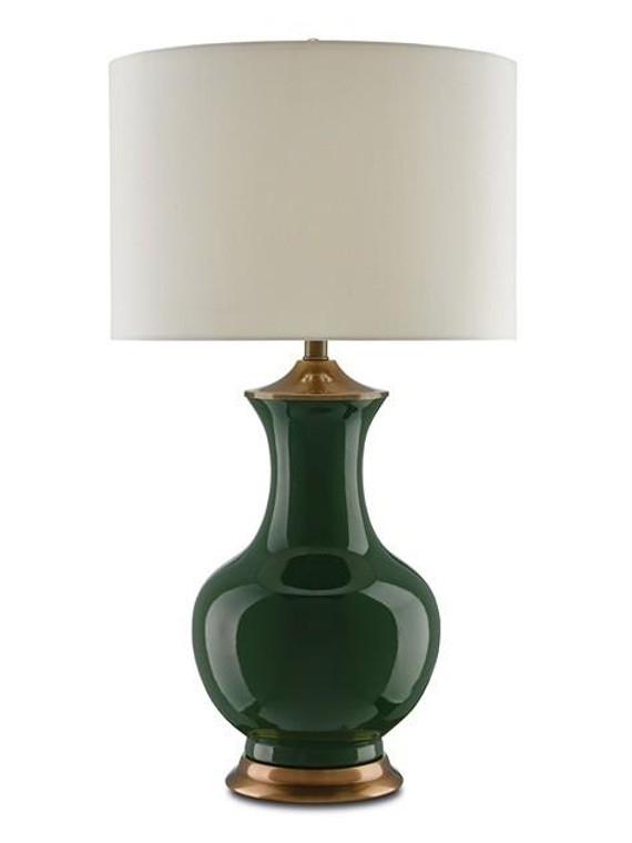 Currey Lilou Table Lamp- Green 6000-0022