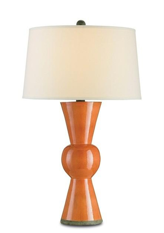 Currey and Company Orange Upbeat Table Lamp 6351