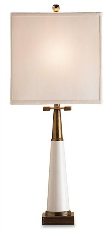Currey and Company White Signature Porcelain Table Lamp 6442