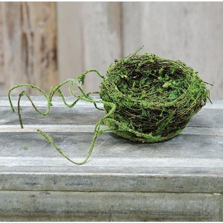 Mossy Bird Nest, 4" FBR73504 By CWI Gifts