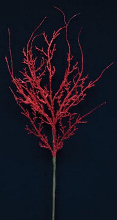 Glitter Twig Spray Red FISB10554 By CWI Gifts