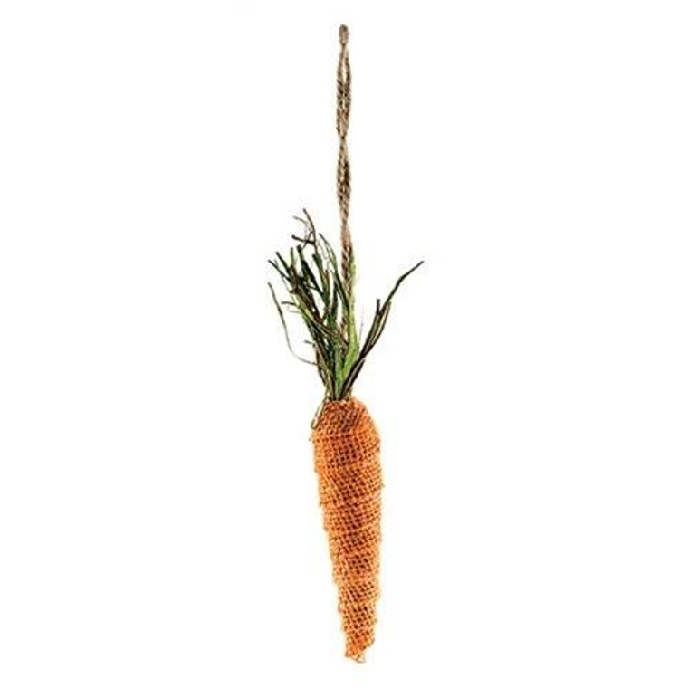 Burlap Carrot Ornament FISB68980 By CWI Gifts