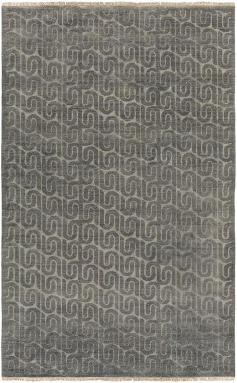 Surya Stanton Hand Knotted Gray Rug SAO-2005 - 4' x 6'