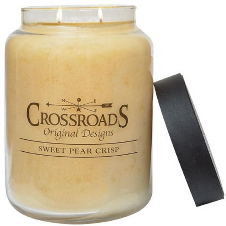 Sweet Pear Crisp Jar Candle 26Oz G10304 By CWI Gifts