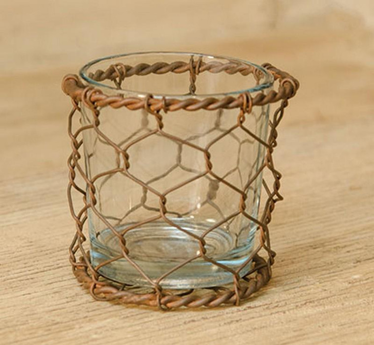 Chicken Wire Votive Holder G11425 By CWI Gifts