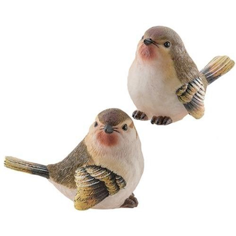 Large Resin Finch 2 Asstd. (Pack Of 2) G13080 By CWI Gifts