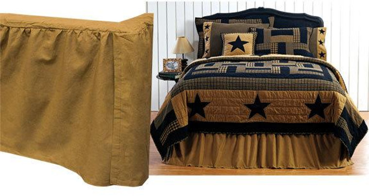 Delaware Star King Bed Skirt G13817 By CWI Gifts