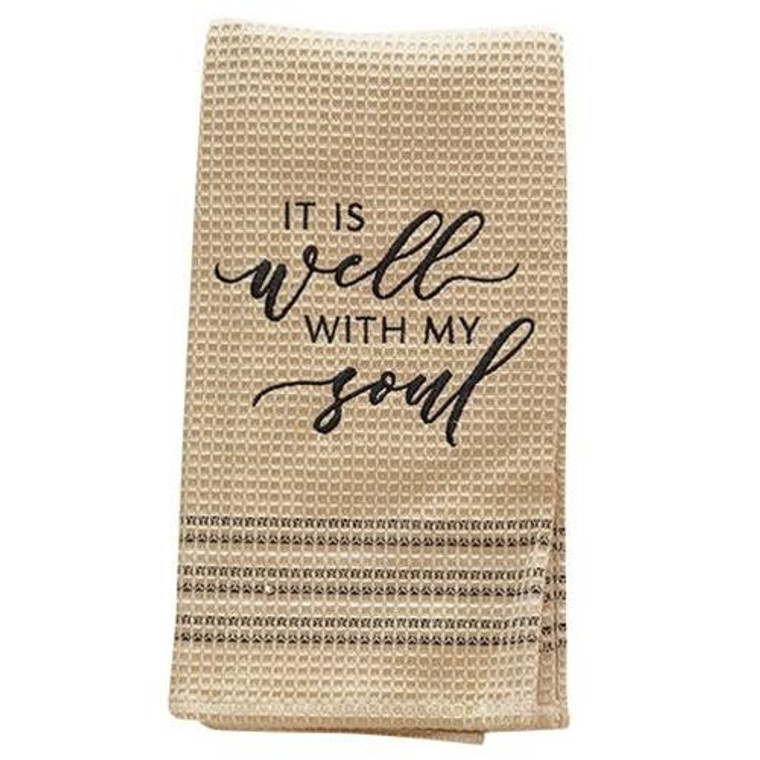 Well With My Soul Towel, 20X28 G29406 By CWI Gifts