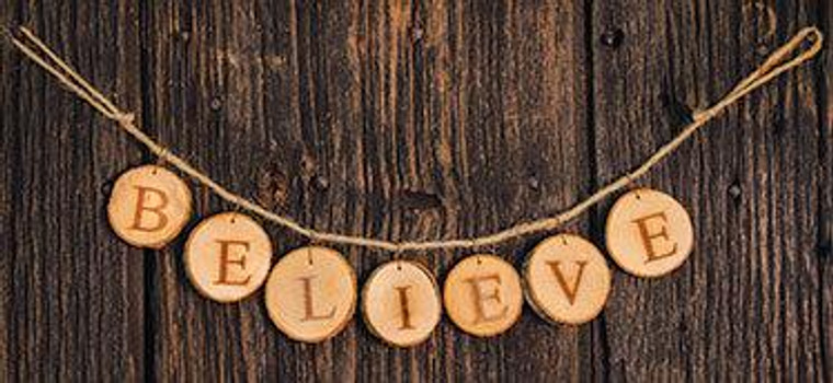 Believe Tree Tag Garland G32814 By CWI Gifts