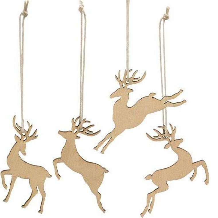 *24/Box Reindeer Ornaments G33661 By CWI Gifts