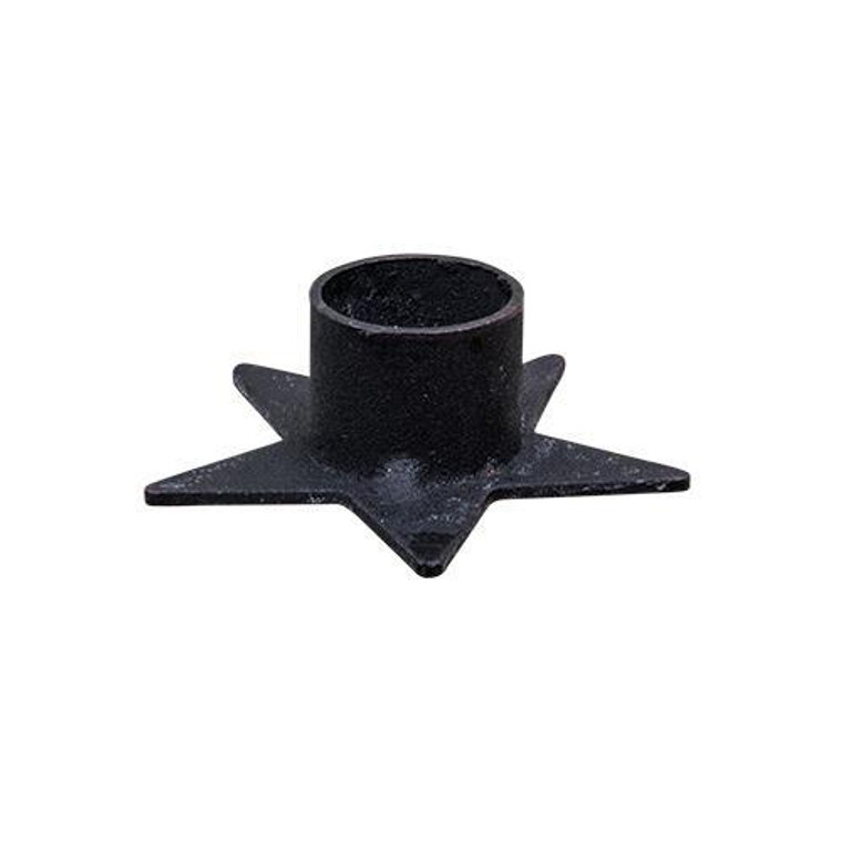 Black Star Taper Holder G46335 By CWI Gifts