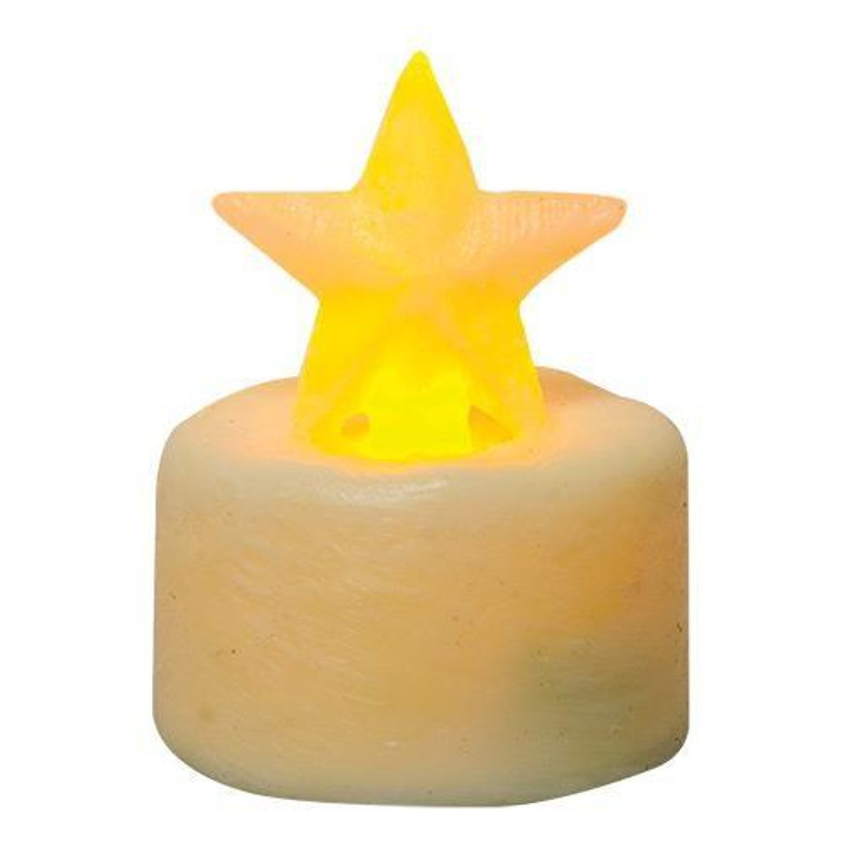 Ivory Star Timer Tealight G84324 By CWI Gifts