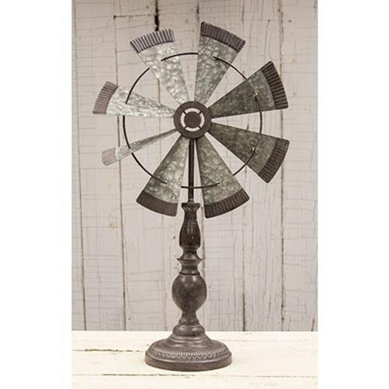 *Rustic Windmill Pedestal G90359 By CWI Gifts