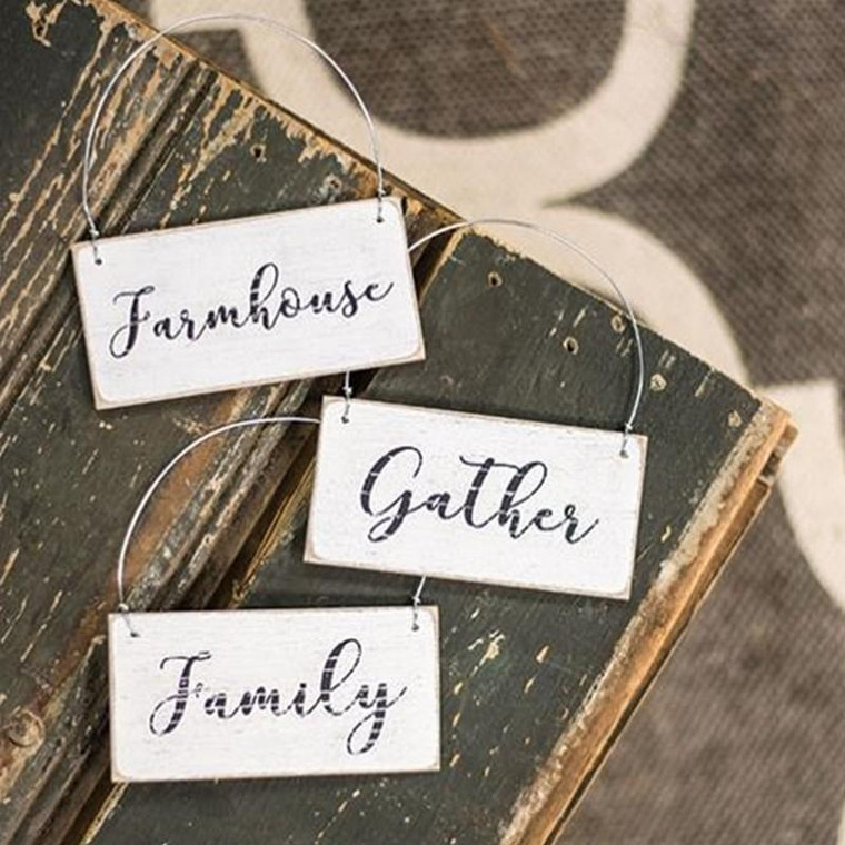 *Gather Ornament 3 Asstd. (Pack Of 3) G90548 By CWI Gifts