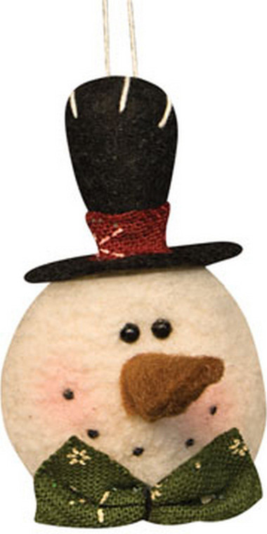 Top Hat Snowman Ornament GAD270 By CWI Gifts