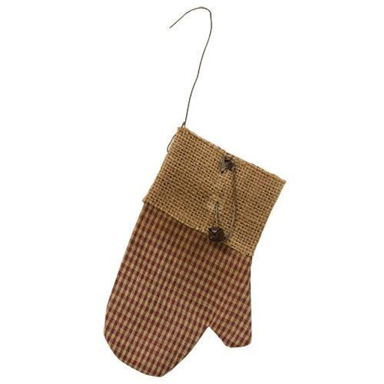 *Gingham Mitten Ornament GCS36981 By CWI Gifts