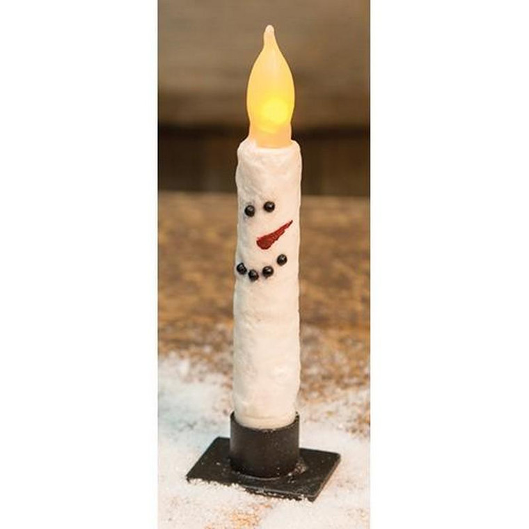 Textured Snowman Timer Taper GTLX69453T By CWI Gifts