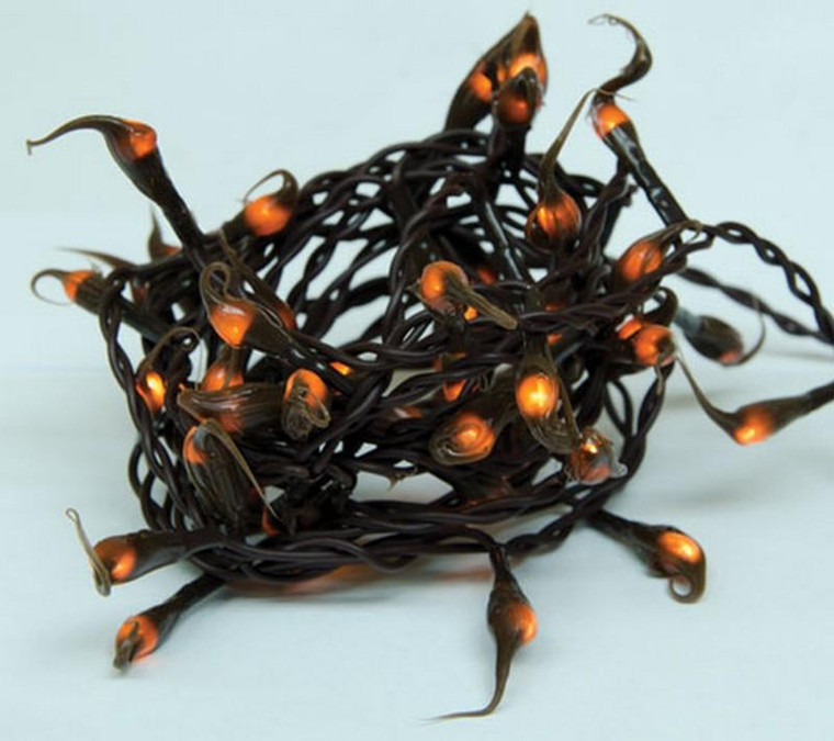 Brown Silicone Teeny Lights Brown Cord 50Ct M620456B By CWI Gifts