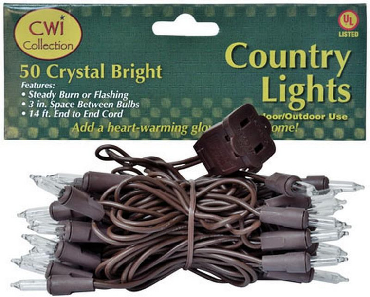 Light Set Brown Cord 50Ct M78051 By CWI Gifts