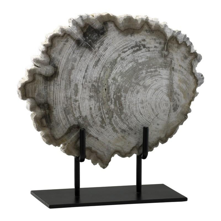 Cyan Small Petrified Wood On Stand 02598