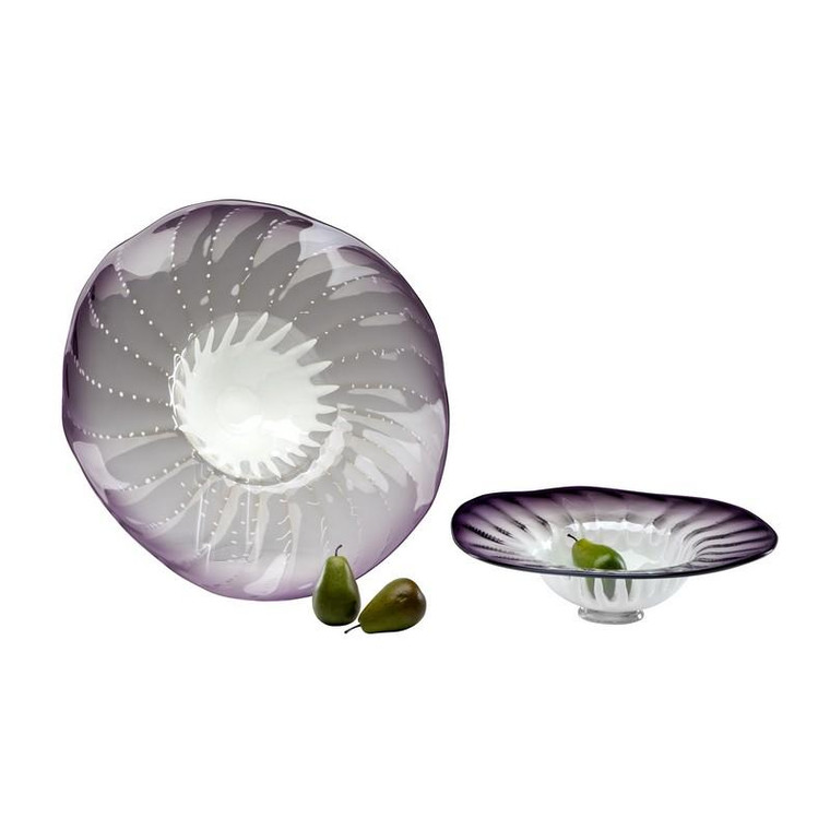 Cyan Small Art Glass Bowl 04591